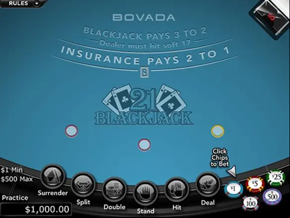 casino games blackjack table