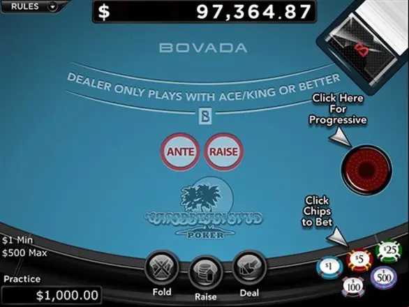 casino games Caribbean stud table